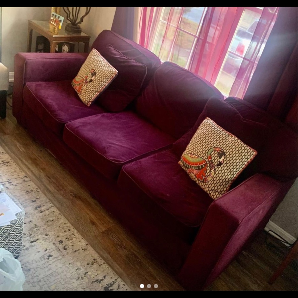 Used Eggplant /Purple Couch